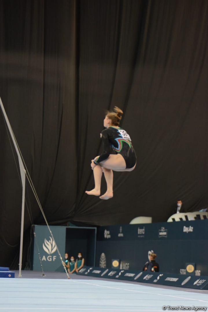 Azerbaijani athletes present floor exercises at FIG Artistic Gymnastics World Cup (PHOTO)