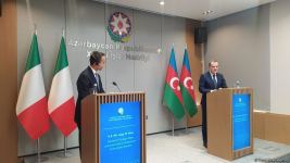 Azerbaijani, Italian FMs hold press conference in Baku (VIDEO/PHOTO)