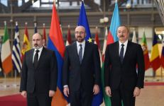 В Брюсселе состоялась встреча Президента Ильхама Алиева с президентом Совета Европейского Союза и премьер-министром Армении в формате рабочего обеда (ФОТО/ВИДЕО) (Обновлено)