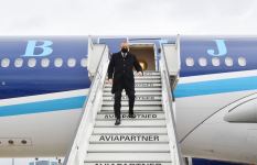 President Ilham Aliyev arrives in Brussels for working visit (PHOTO/VIDEO)