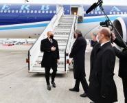 President Ilham Aliyev arrives in Brussels for working visit (PHOTO/VIDEO)