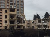 В Низаминском районе Баку сносят жилой дом (ФОТО)