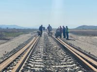 Construction and installation work on Azerbaijan’s Horadiz-Agbend railway continues (PHOTO)