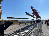 Construction and installation work on Azerbaijan’s Horadiz-Agbend railway continues (PHOTO)