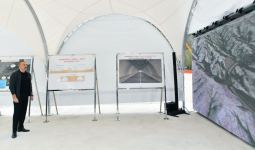 Президент Ильхам Алиев ознакомился со строительством автомобильной дороги Ахмедбейли-Физули-Шуша и тоннелей на этой дороге (ФОТО/ВИДЕО)