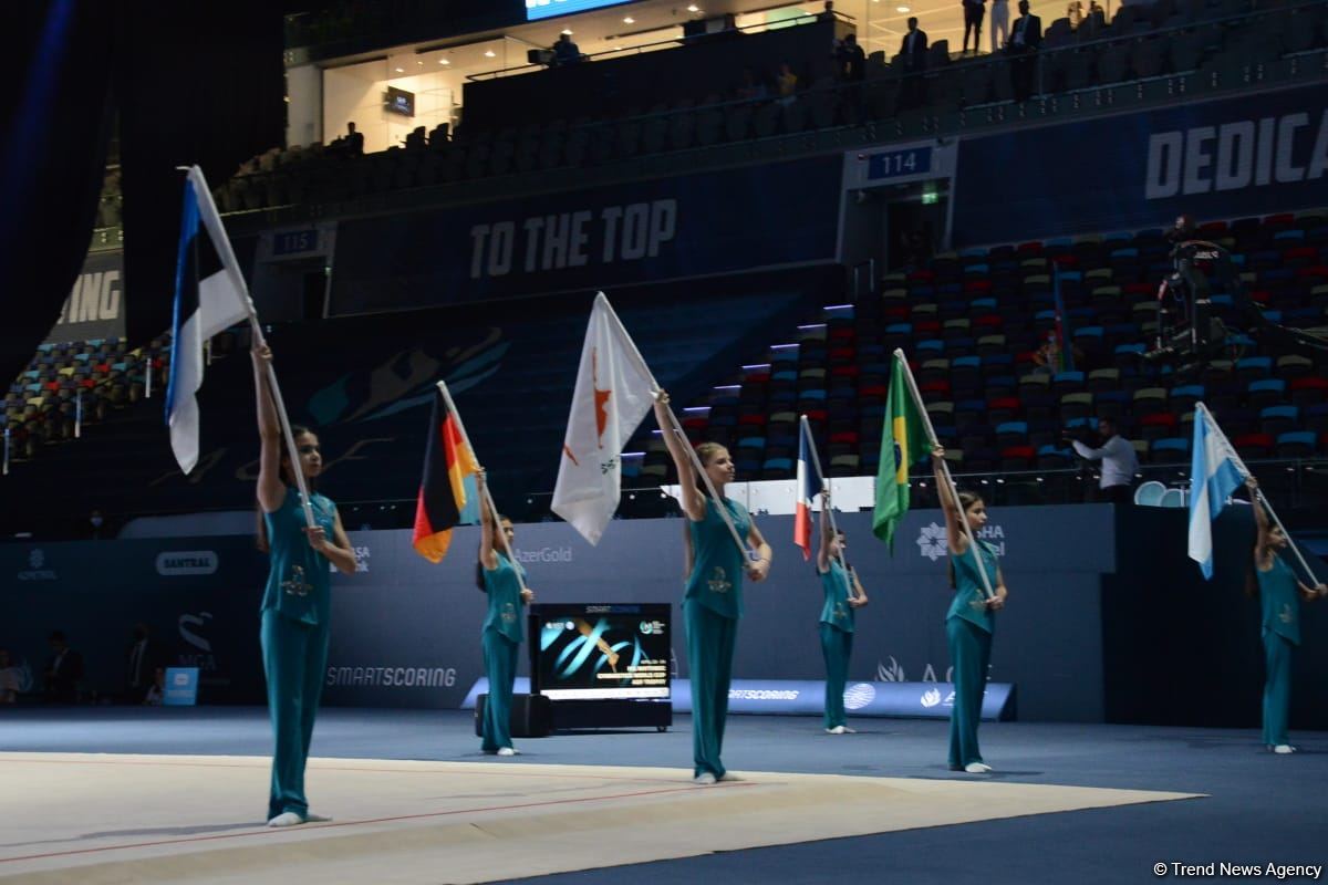 First day of 9th FIG Rhythmic Gymnastics World Cup starts in Baku (PHOTO)