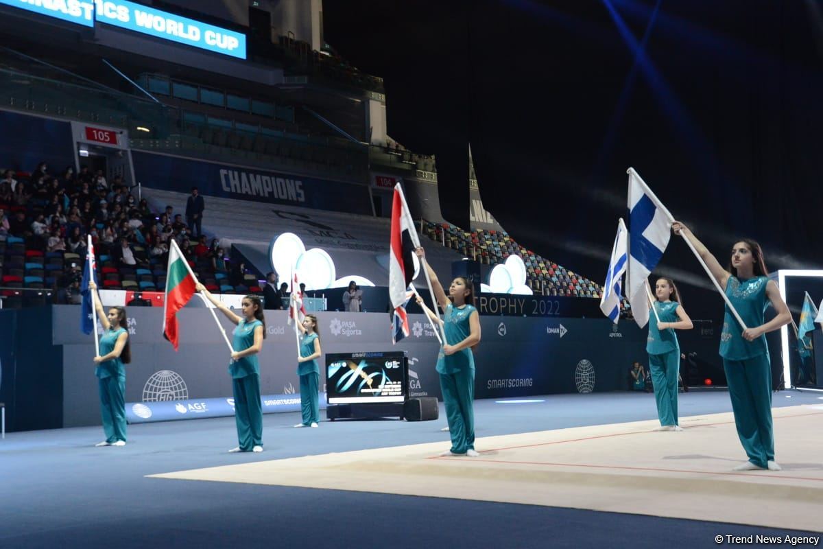 First day of 9th FIG Rhythmic Gymnastics World Cup starts in Baku (PHOTO)