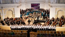В Баку прошел концерт к 100-летию Фикрета Амирова, кульминацией стала премьера кантаты Azərbaycan bayrağı (ФОТО/ВИДЕО)