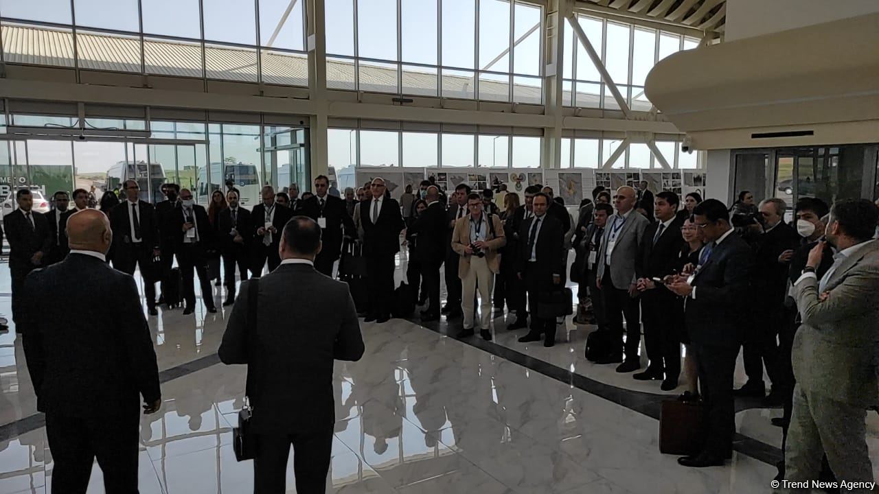Representatives of world's leading think tanks get acquainted with Azerbaijan's Fuzuli airport (PHOTO)