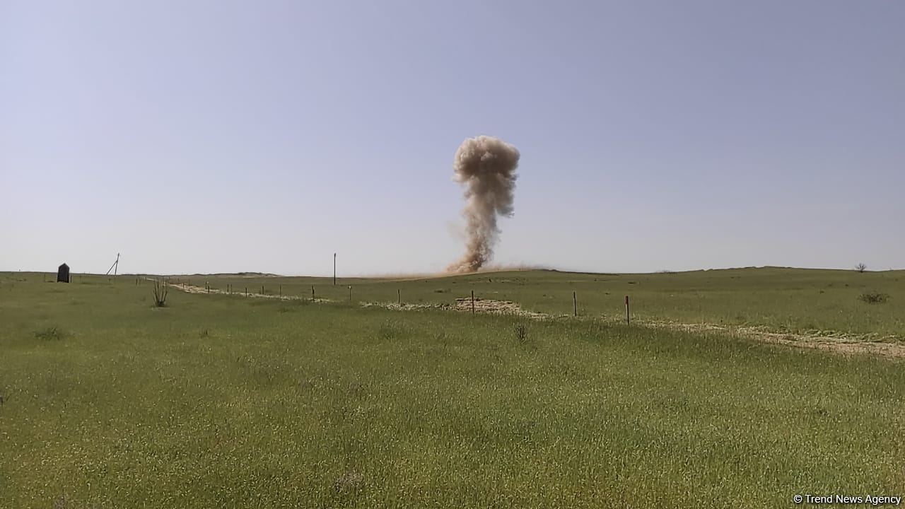 Delegation of representatives of international think tanks familiarize with demining process in Azerbaijan’s Karabakh (PHOTO)