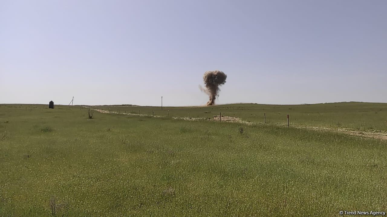 Delegation of representatives of international think tanks familiarize with demining process in Azerbaijan’s Karabakh (PHOTO)