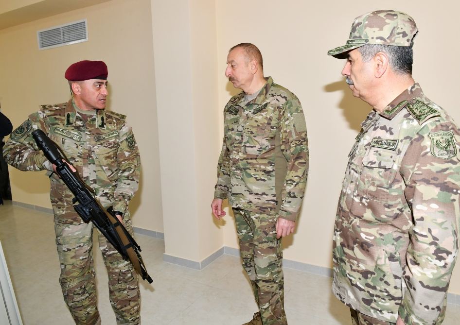 Президент Азербайджана, Верховный главнокомандующий Вооруженными силами Ильхам Алиев посетил Н-скую воинскую часть Сил спецназа минобороны (ФОТО/ВИДЕО)