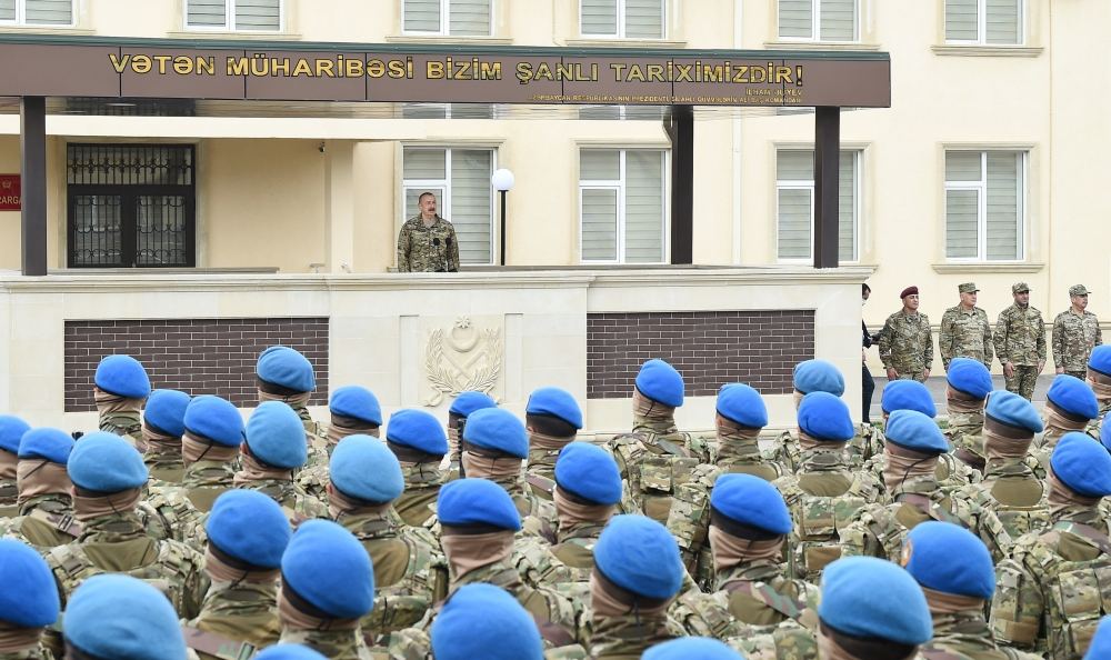 Президент Азербайджана, Верховный главнокомандующий Вооруженными силами Ильхам Алиев посетил Н-скую воинскую часть Сил спецназа минобороны (ФОТО/ВИДЕО)