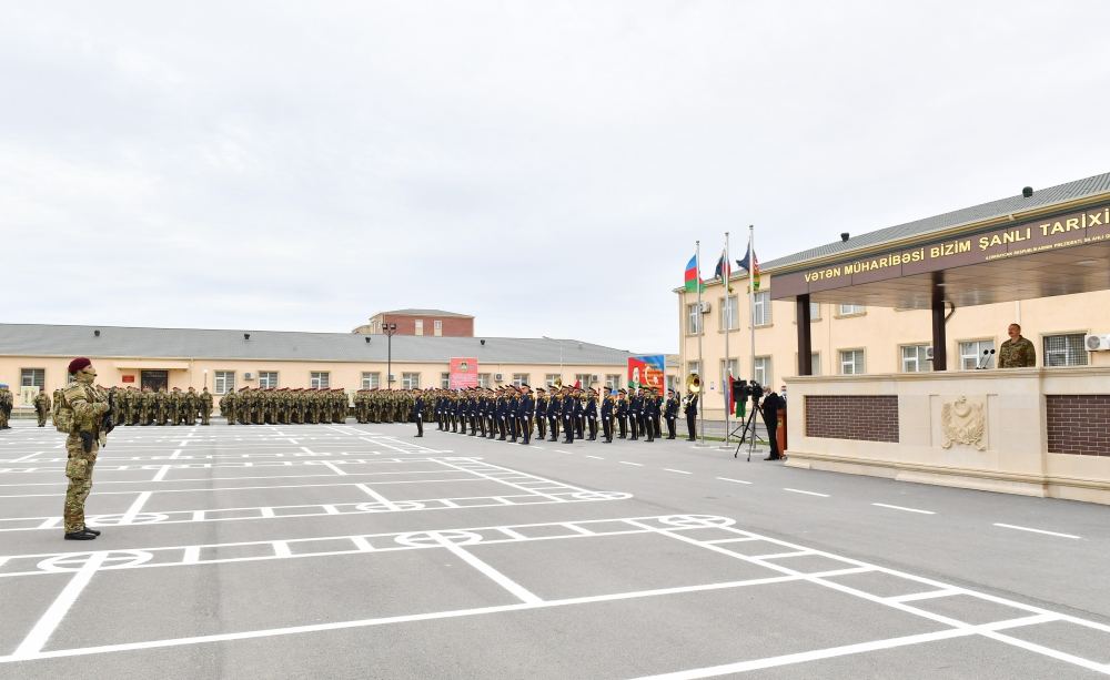 Президент Азербайджана, Верховный главнокомандующий Вооруженными силами Ильхам Алиев посетил Н-скую воинскую часть Сил спецназа минобороны (ФОТО/ВИДЕО)