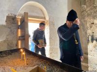 Начался визит представителей Албано-удинской и других христианских общин в Кяльбаджар (ФОТО)