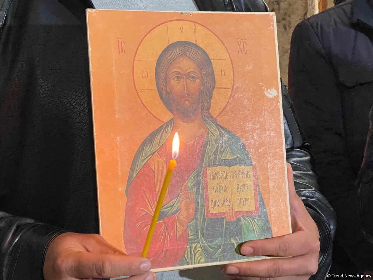 Начался визит представителей Албано-удинской и других христианских общин в Кяльбаджар (ФОТО)