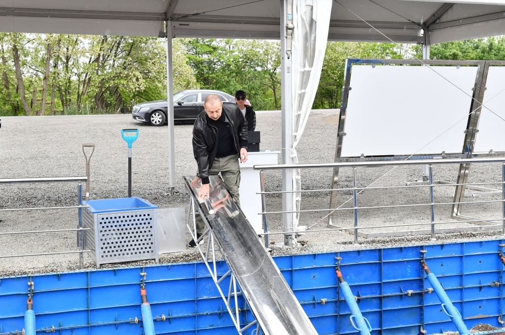 President Ilham Aliyev, First Lady Mehriban Aliyeva visit Fuzuli district (PHOTO)