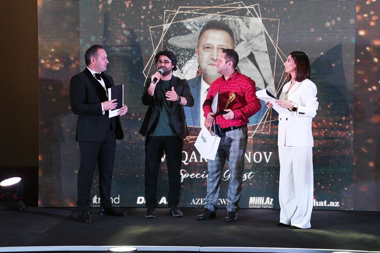 Корреспондент Trend отмечен премией BEST OF THE CITY за вклад в развитие СМИ (ФОТО)