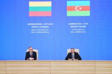 President Ilham Aliyev, President of Lithuania attend Azerbaijan-Lithuania business forum (PHOTO/VIDEO)