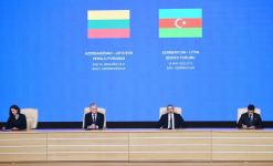 President Ilham Aliyev, President of Lithuania attend Azerbaijan-Lithuania business forum (PHOTO/VIDEO)