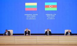 President Ilham Aliyev, President of Lithuania attend Azerbaijan-Lithuania business forum (PHOTO/VIDEO)