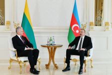 Azerbaijani, Lithuanian presidents hold meeting (PHOTO/VIDEO)