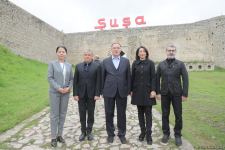 Azerbaijani, Turkish, Kazakh, Kyrgyz Ombudsmen arrive on visit to Karabakh's Shusha (PHOTO)