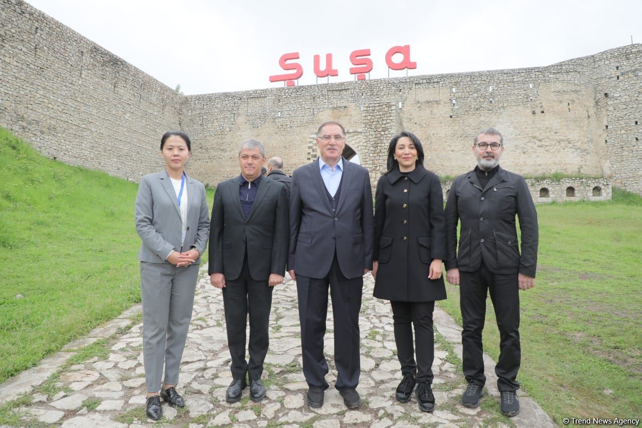 Azerbaijani, Turkish, Kazakh, Kyrgyz Ombudsmen arrive on visit to Karabakh's Shusha (PHOTO)