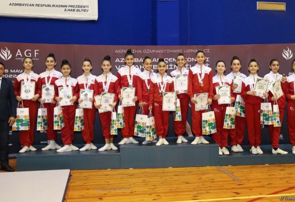 Awards ceremony held for winners of Azerbaijan and Baku Championships in Aerobic Gymnastics among groups and trios (PHOTO)