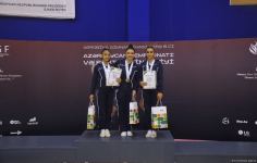 Награждены победители Чемпионата Азербайджана и Первенства Баку по аэробной гимнастике в возрастных категориях "пре-юниоры" и "юниоры" (ФОТО)