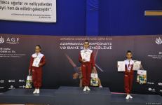 Награждены победители Чемпионата Азербайджана и Первенства Баку по аэробной гимнастике в возрастных категориях "пре-юниоры" и "юниоры" (ФОТО)