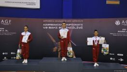 Награждены победители Чемпионата Азербайджана и Первенства Баку по аэробной гимнастике в возрастных категориях "пре-юниоры" и "юниоры" (ФОТО)