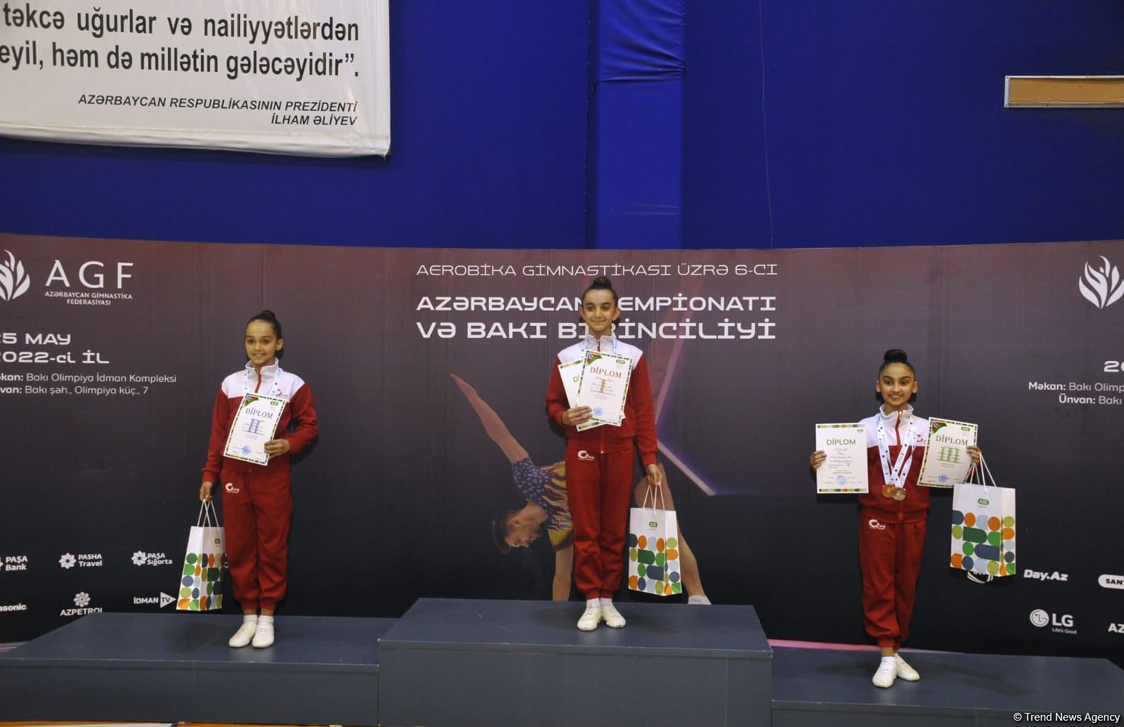 Награждены победители Чемпионата Азербайджана и Первенства Баку по аэробной гимнастике в возрастных категориях "пре-юниоры" и "юниоры" (ФОТО)