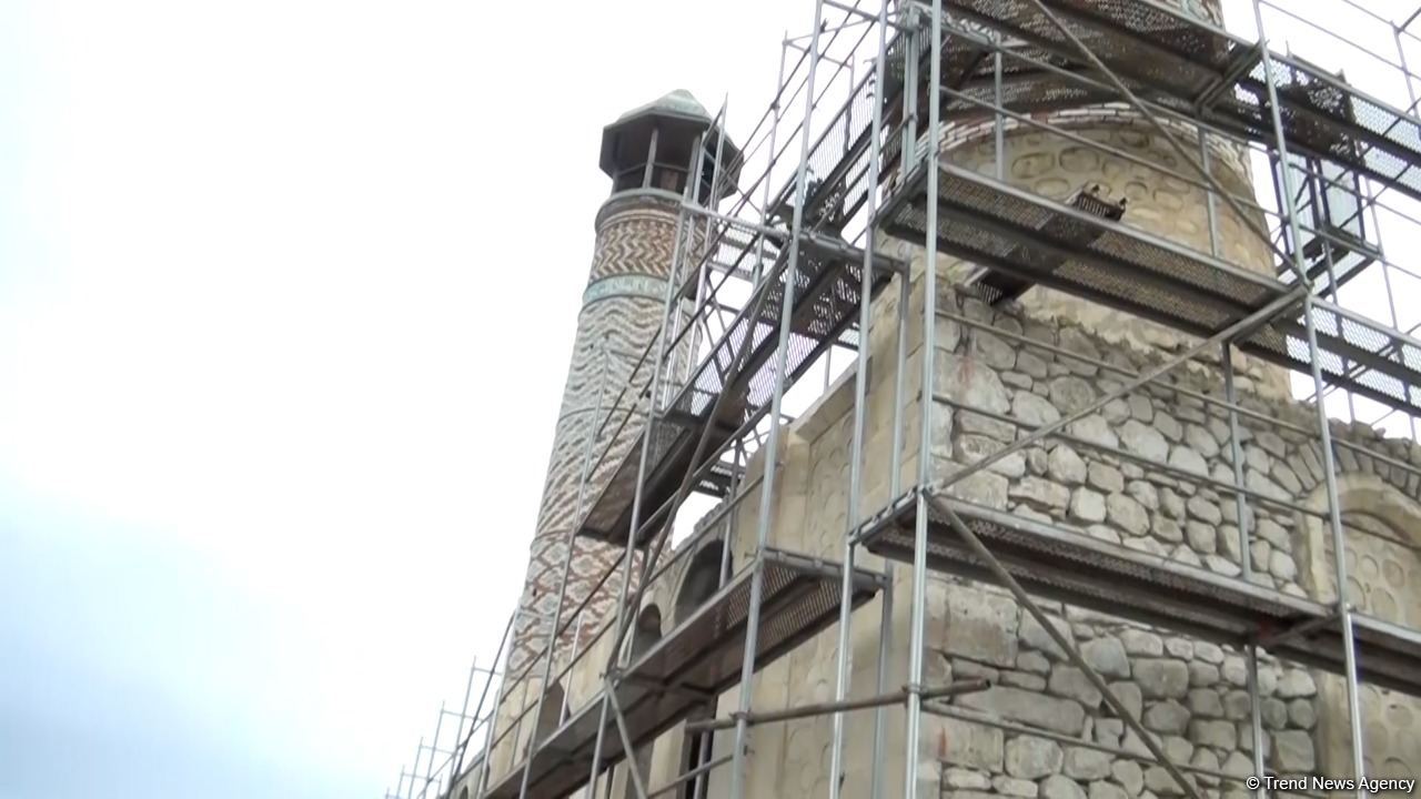 В агдамской Джума-мечети начались ремонтно-восстановительные работы - репортаж Trend TV (ФОТО)
