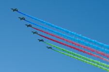 Президент Ильхам Алиев, Президент Реджеп Тайип Эрдоган, Первые леди Мехрибан Алиева и Эмине Эрдоган наблюдали за авиашоу на «ТЕХНОФЕСТ Азербайджан» (ФОТО)