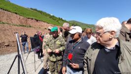 Diplomats get familiarized with tunnel construction work in Azerbaijan's Kalbajar (PHOTO)