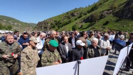 Diplomats get familiarized with tunnel construction work in Azerbaijan's Kalbajar (PHOTO)