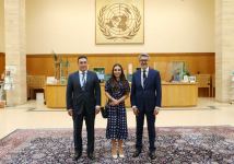 Вице-президент Фонда Гейдара Алиева Лейла Алиева приняла участие в открытии выставки «Мои моря, мои океаны» в Женеве (ФОТО)