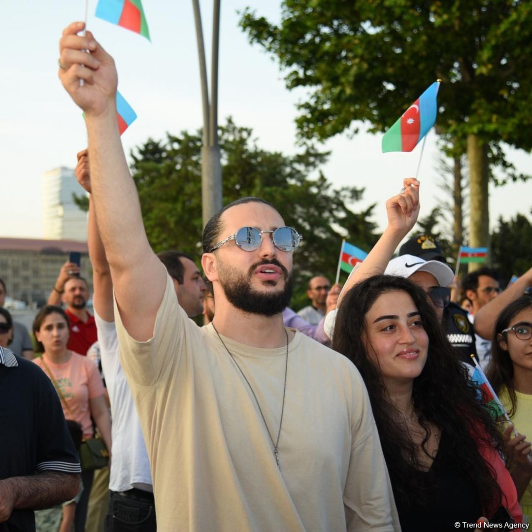 Baku hosts concert in honor of Azerbaijan's victory at European Championship (PHOTO)