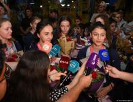 Azerbaijani gymnasts return from European Championship in Israel with four medals (PHOTO)