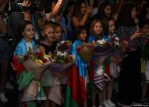 Azerbaijani gymnasts return from European Championship in Israel with four medals (PHOTO)