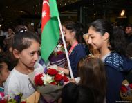 Azerbaijani gymnasts return from European Championship in Israel with four medals (PHOTO)