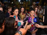 Azerbaijani gymnasts return from European Championship in Israel with four medals (PHOTO)