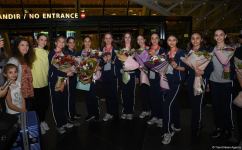 Azerbaijani gymnasts return from European Championship in Israel with four medals (PHOTO)