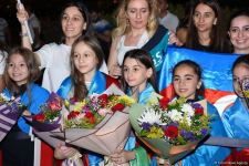 Azerbaijani gymnasts return from European Championship in Israel with four medals (PHOTO)