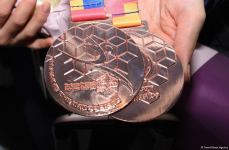 Azerbaijani gymnasts return from European Championship in Israel with four medals (PHOTO)