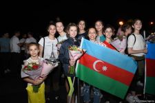 Azerbaijani gymnasts return from European Championship in Israel with four medals (PHOTO)