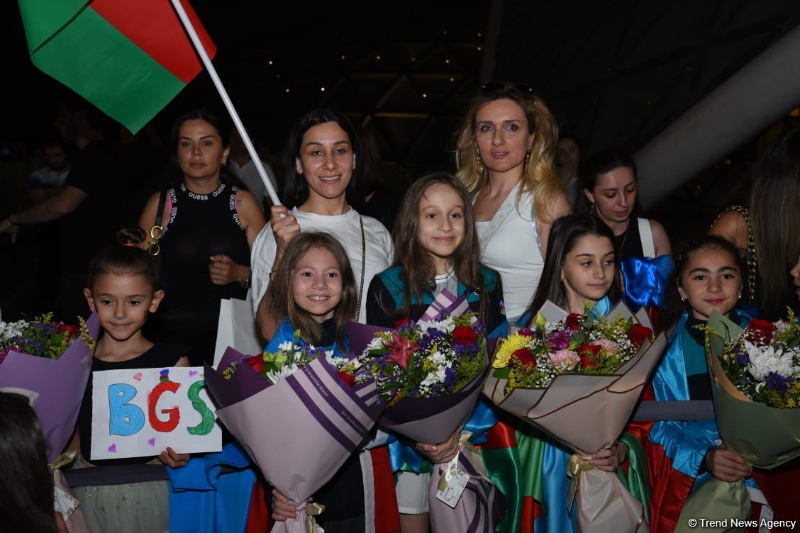 Azerbaijani gymnasts return from European Championship in Israel with four medals (PHOTO)