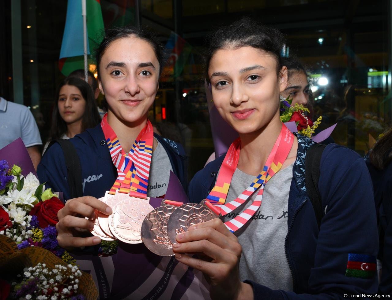 Azerbaijani gymnasts return from European Championship in Israel with four medals (PHOTO)