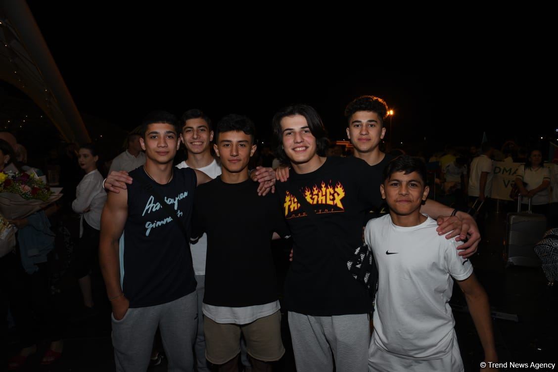 Azerbaijani gymnasts return from European Championship in Israel with four medals (PHOTO)